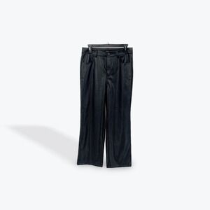 RolyPoly Faux Leather Pants Medium Black‎ Wide Leg Career Casual Trendy